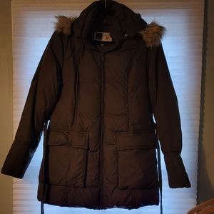 The M Coat original maternity coat,  LG, down-filled